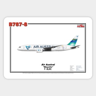 Boeing B787-8 - Air Austral "Mayotte" (Art Print) Sticker